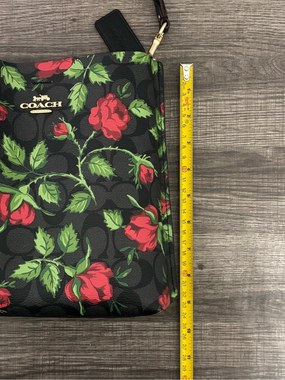 Coach Mollie Bucket Bag 22 in Signature Canvas with Fairytale Rose Print - Picture 14 of 14